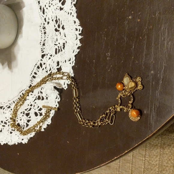 Gold Jeweled Necklace - Picture 2 of 3